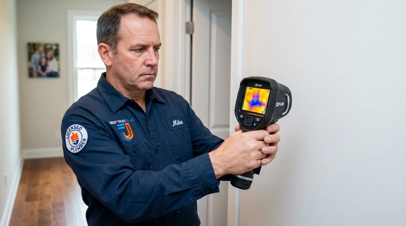 Thermal imaging leak detection by Johns Plumbing LLC in Corona